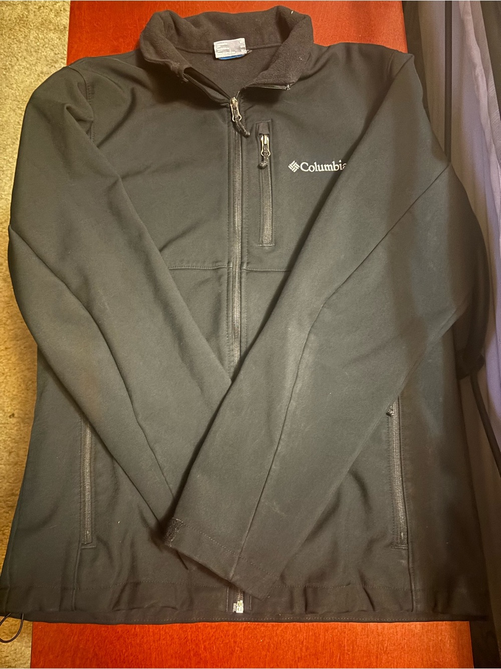 Columbia Black Lightweight Softshell Jacket